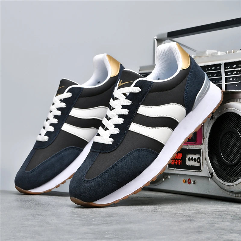 Zapatillas Hombre Retro Sneakers Men Soft Sole Casual Tenis Shoes Lightweight Non‑Slip Daily Walking Street Sports Footwear