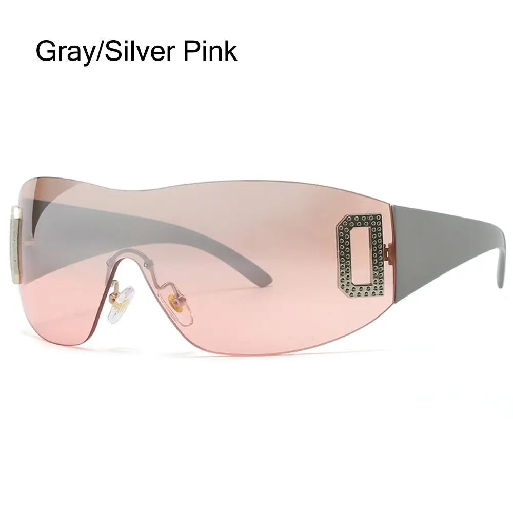 Fashion Designer Sunglasses Women 2023 Luxury Trending y2k Sunglasses Woman Shade Pink glasses Goggle 2000'S lentes de sol mujer
