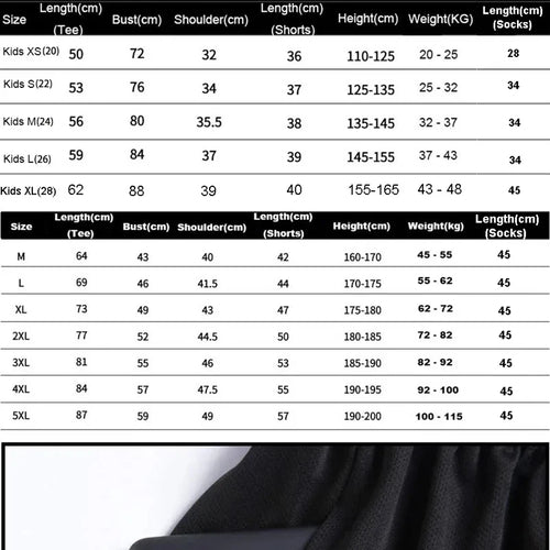 Adult Children Football Jerseys Men Boys Girls Student Soccer Sets Short Sports Kid Uniforms Fitness Socks Tracksuit Suits 02