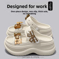 Women's Sandals 2026 New Summer Outdoor Fashion Heightening Work Special Soft Bottom Anti-slip Casual Slippers Ladies
