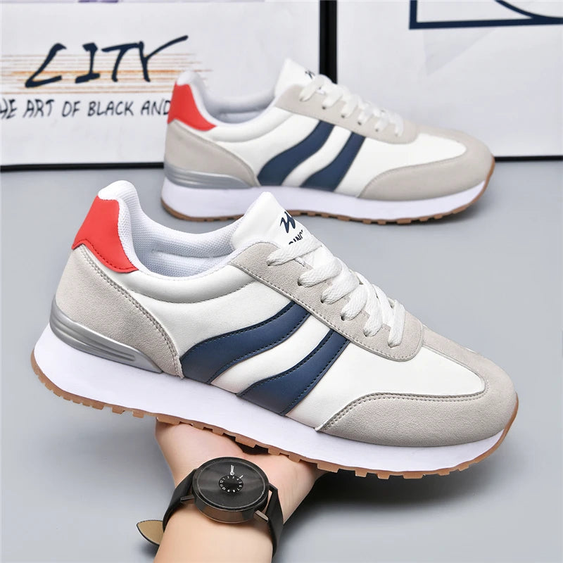 Zapatillas Hombre Retro Sneakers Men Soft Sole Casual Tenis Shoes Lightweight Non‑Slip Daily Walking Street Sports Footwear