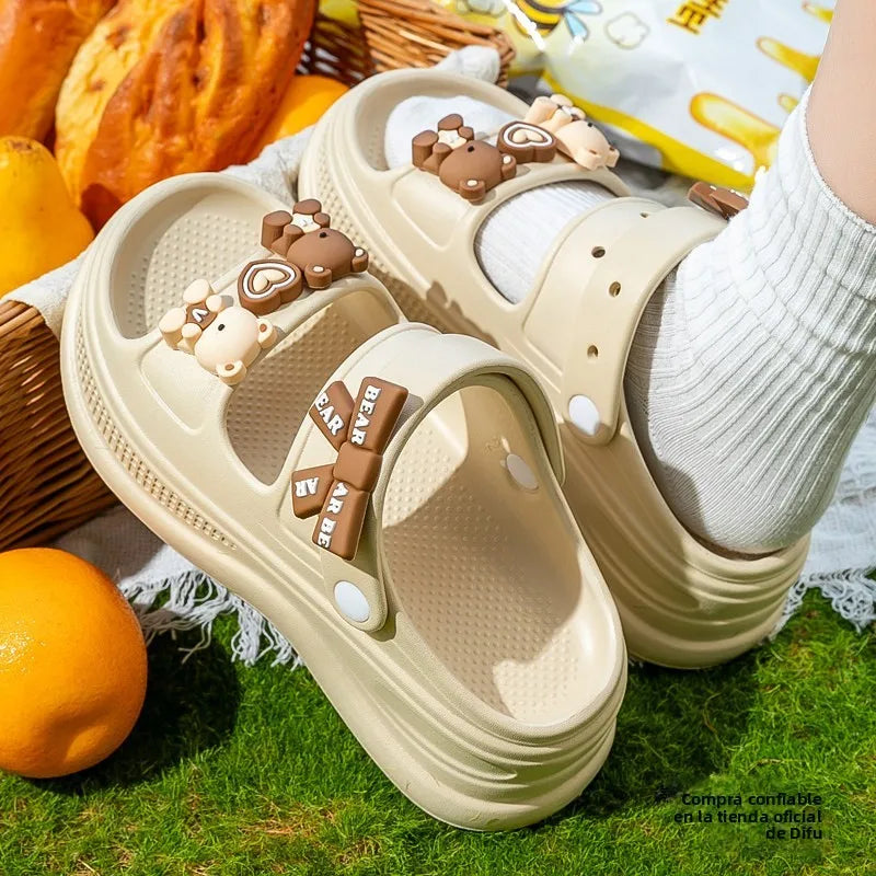 Women's Sandals 2026 New Summer Outdoor Fashion Heightening Work Special Soft Bottom Anti-slip Casual Slippers Ladies