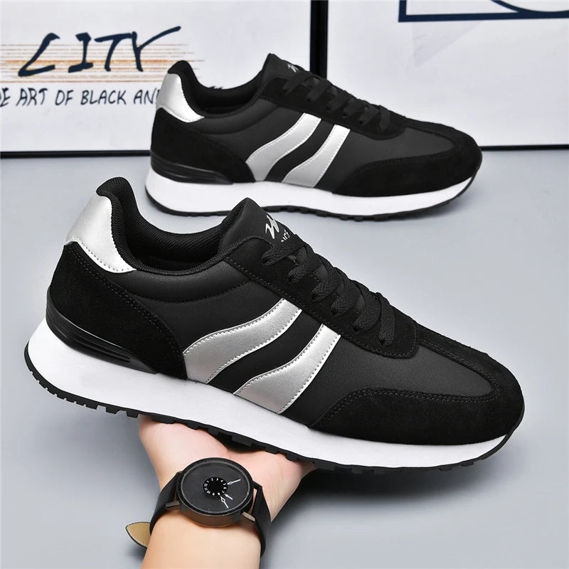 Zapatillas Hombre Retro Sneakers Men Soft Sole Casual Tenis Shoes Lightweight Non‑Slip Daily Walking Street Sports Footwear