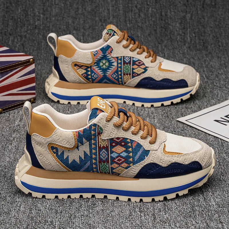 Trendy Men Sneaker Comfortable Thick Soled Casual Shoes for Men Non-Slip Running Shoes New Outdoor Sports Shoes Tenis Masculino