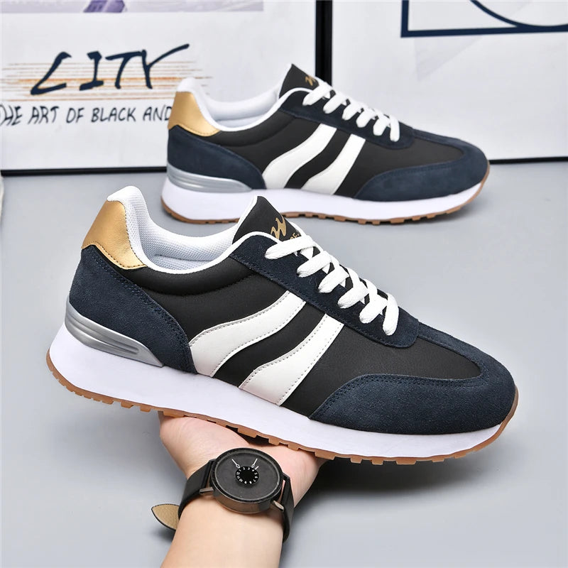 Zapatillas Hombre Retro Sneakers Men Soft Sole Casual Tenis Shoes Lightweight Non‑Slip Daily Walking Street Sports Footwear