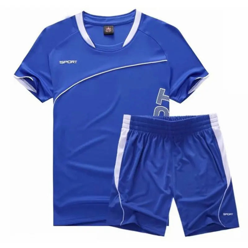 Adult Children Football Jerseys Men Boys Girls Student Soccer Sets Short Sports Kid Uniforms Fitness Socks Tracksuit Suits 02
