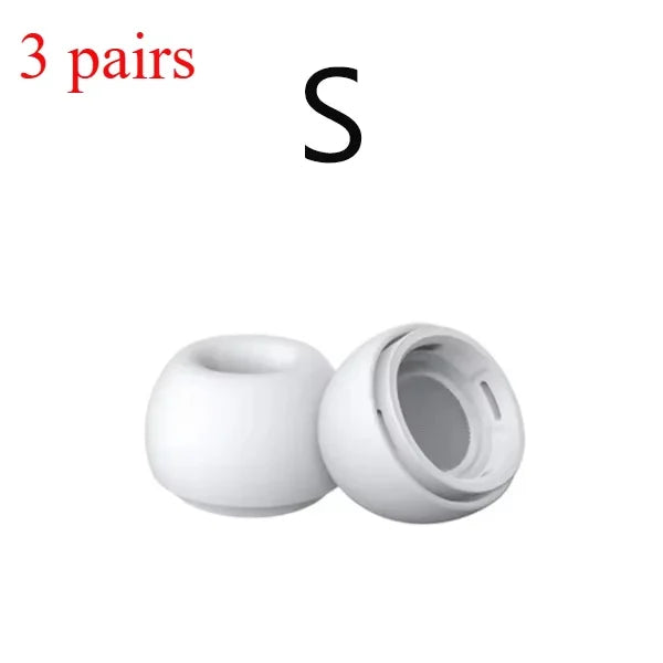 4 Pairs Liquid Silicone Ear Tips for Airpods Pro 1 2 Noise Reduction Pad Earplugs Ear Caps Comes with Cleaning Pen